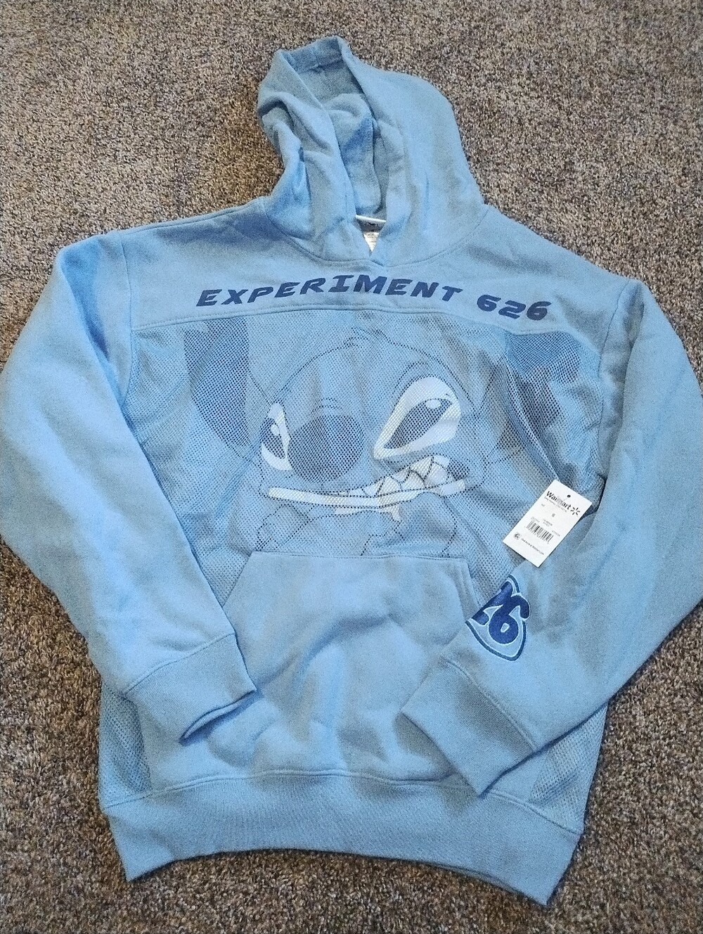 Disney Light Blue 'Experiment 626' Crewneck Hoodie